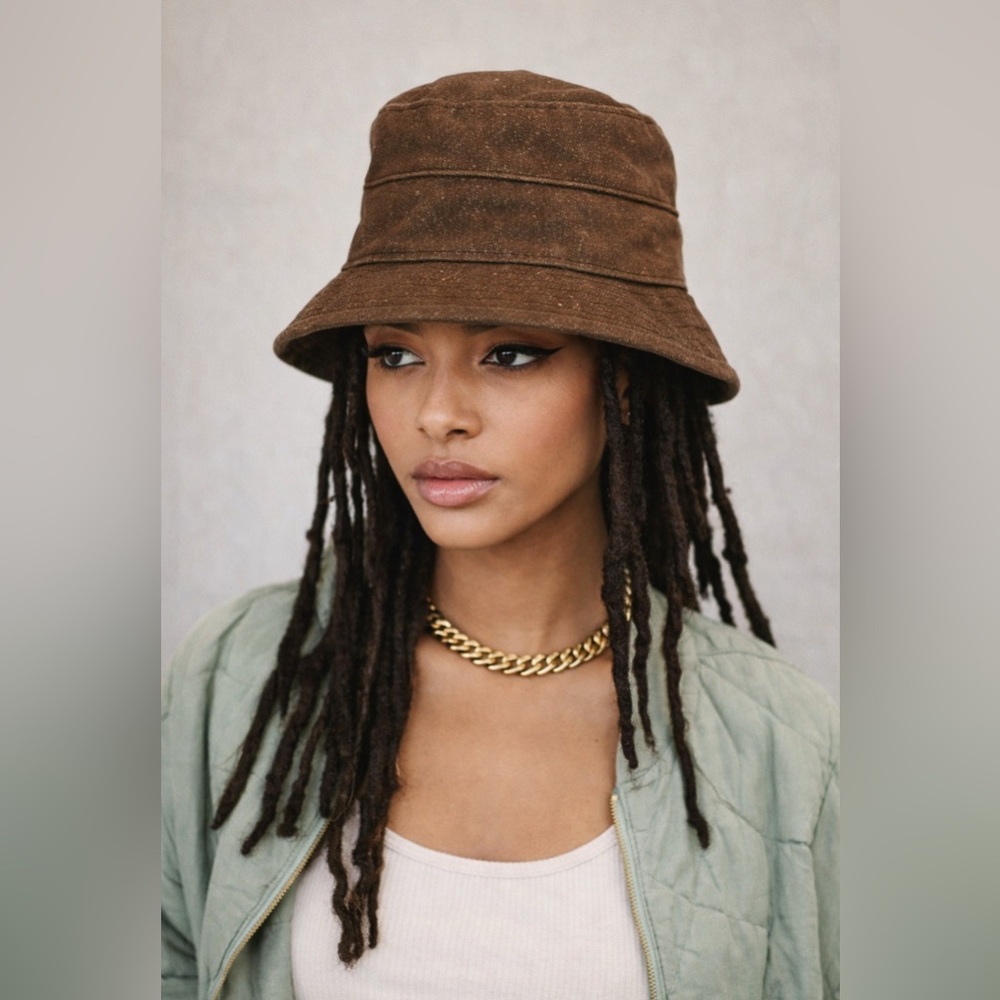 Givenchy Brown Canvas Bucket Hat – Designer Streetwear One Size